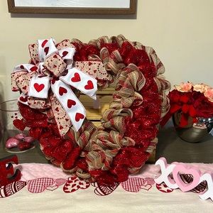 New Handmade Valentines Day Wreath